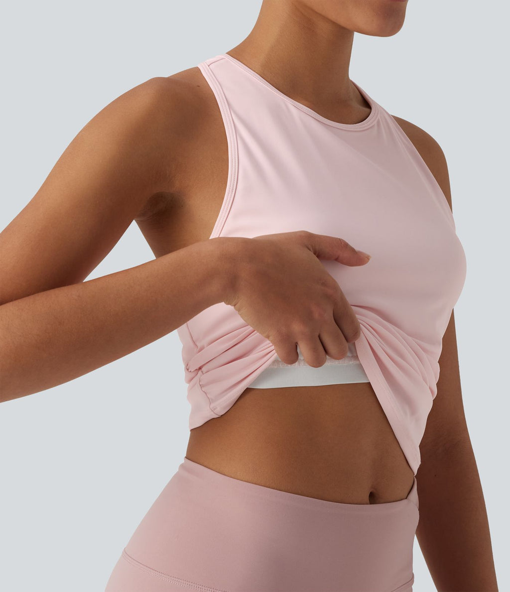 Débardeur de yoga SoftlyZero™ col rond dos nageur effet frais InstantCool