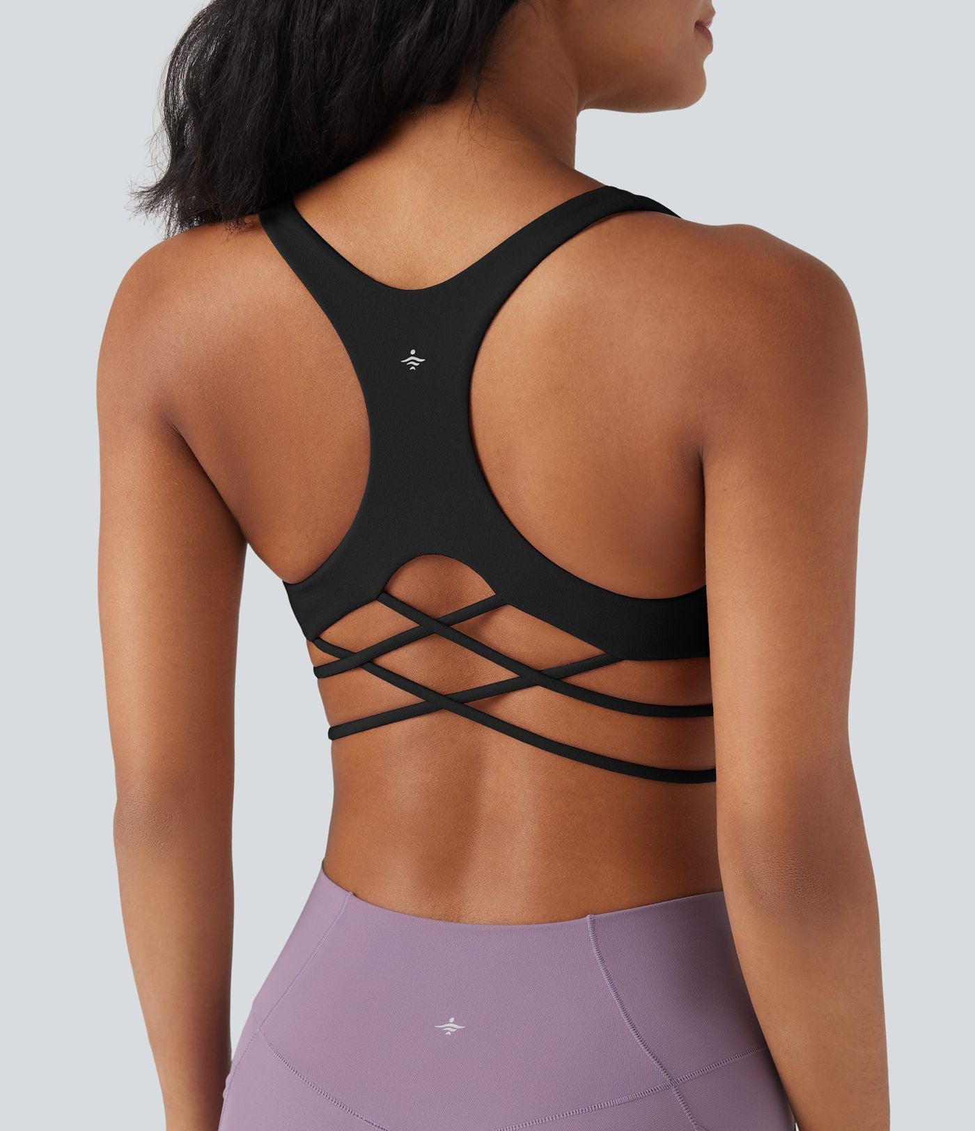 Brassière de sport yoga soutien souple dos nageur à bretelles croisées bonnets A-C