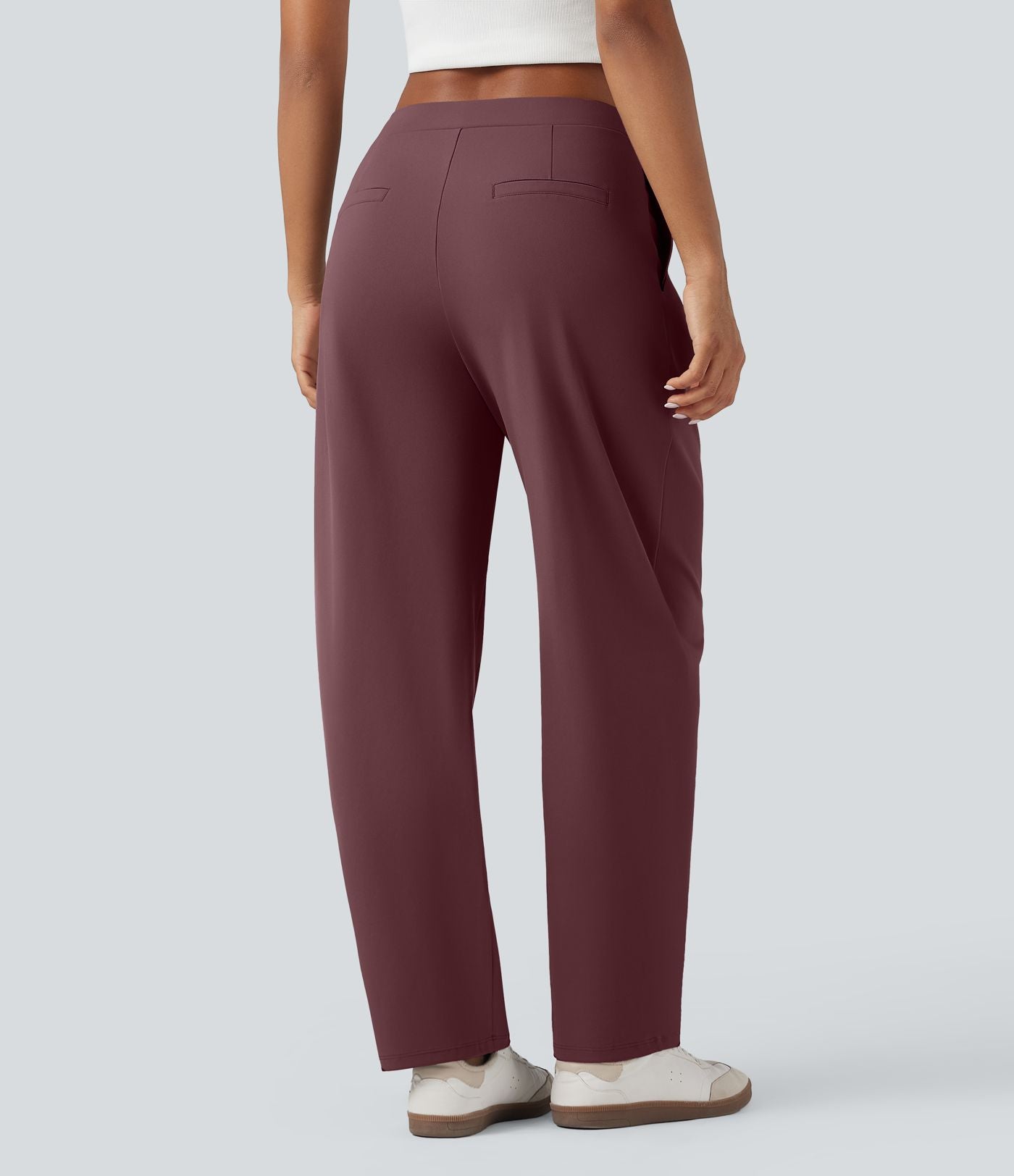Pantalon tailleur fuselé asymétrique taille moyenne Halara Flex™ DayStretch avec poches
