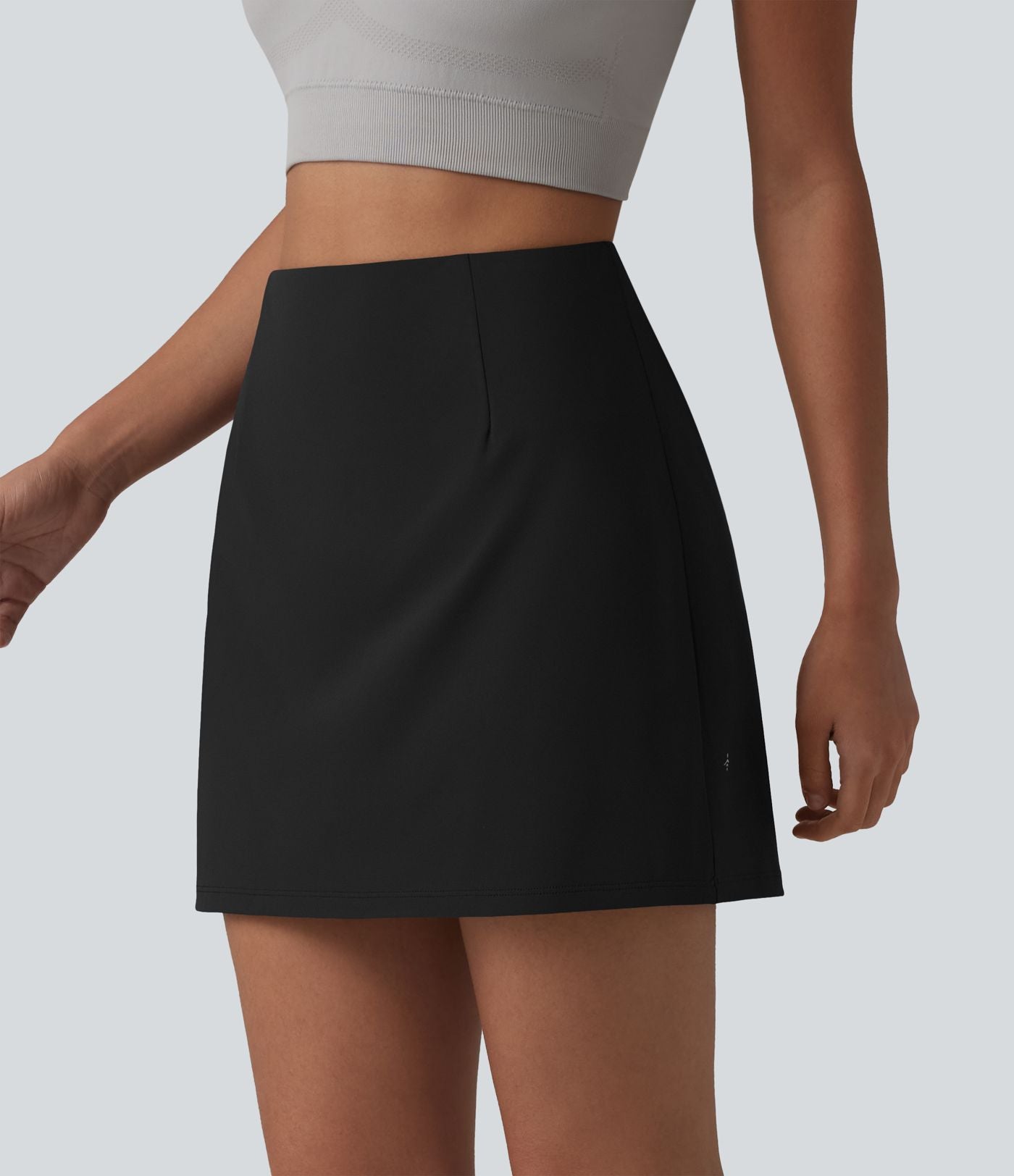 Halara UltraSculpt™ Jupe mini de sport 2-en-1 ventre plat taille haute avec poches