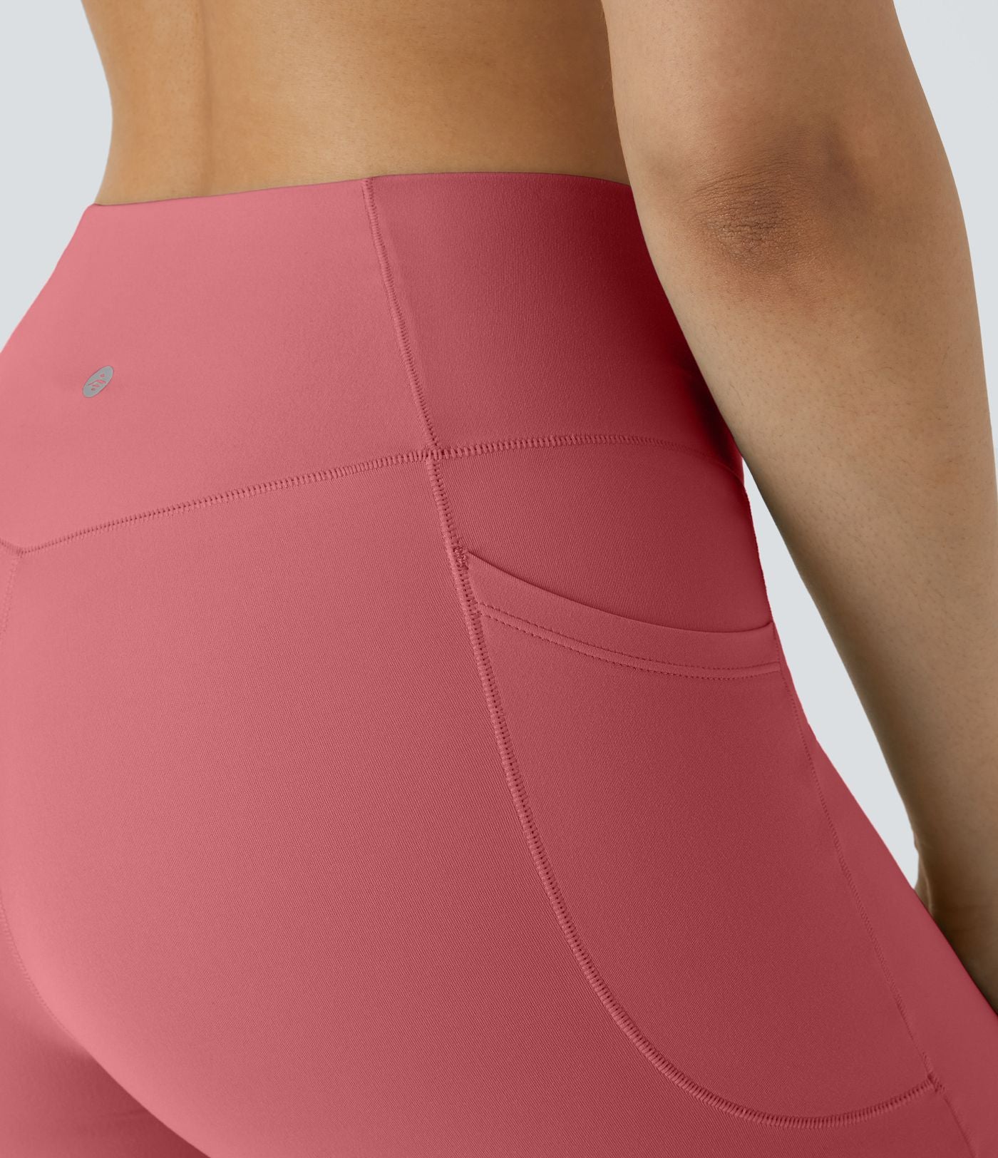 Softlyzero™ Short 17,5cm Yoga Taille Haute Crossover avec Poches Latérales