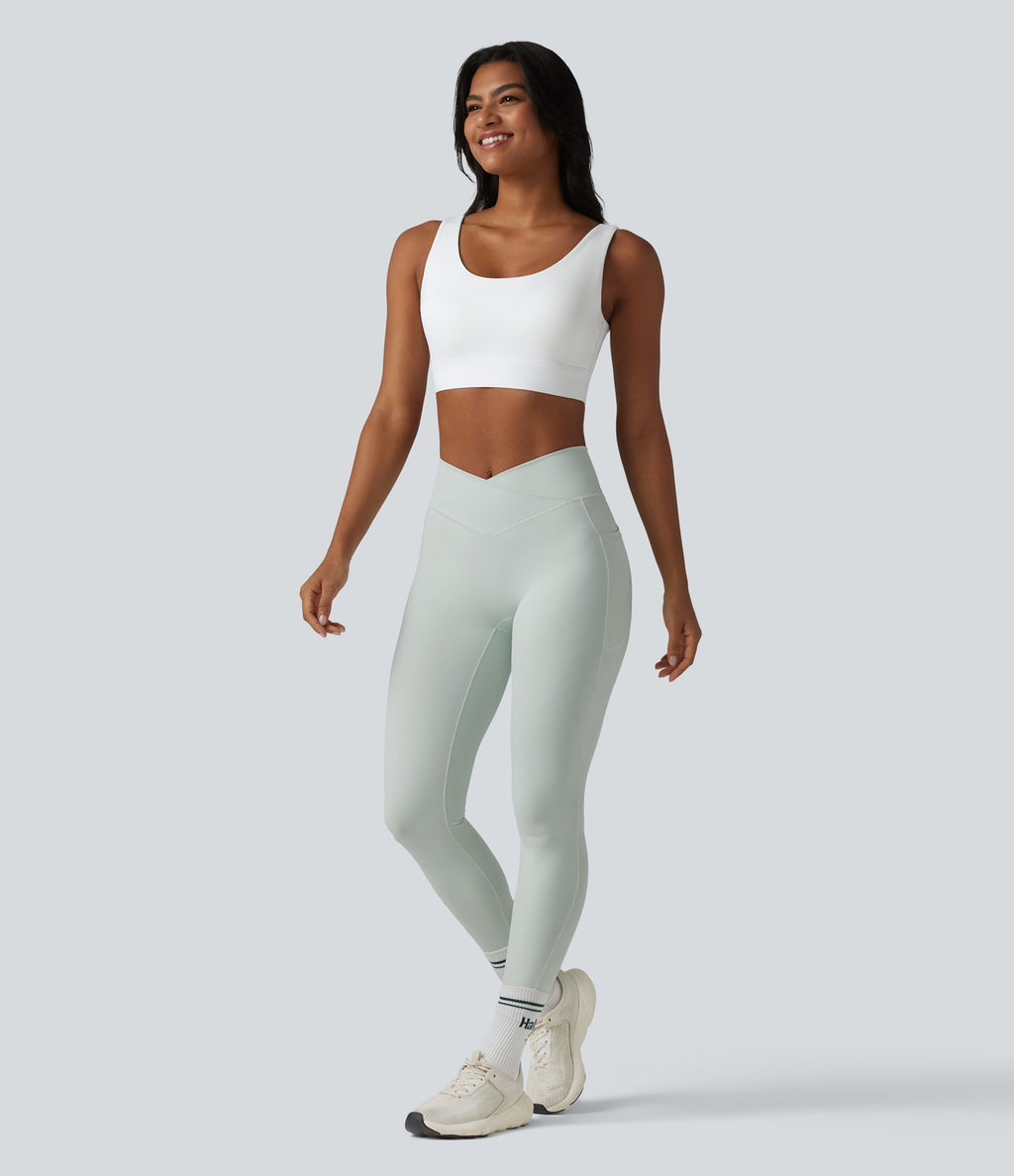Brassière de sport Halara UltraSculpt™ maintien moyen dos nu avec boucle ajustable et brassière intégrée