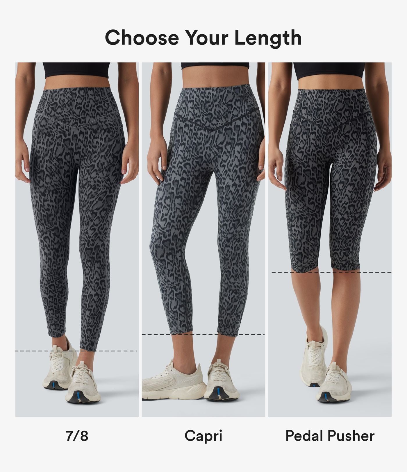 Legging d'entraînement taille haute gainant effet push-up imprimé léopard Halara UltraSculpt™ avec poches