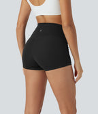 Short cycliste 6 cm de course gainant taille haute avec fronces et séchage rapide SoftlyZero™