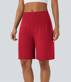 Bermuda SoftlyZero™ Airy de yoga taille haute avec poches multiples et effet frais InstantCool