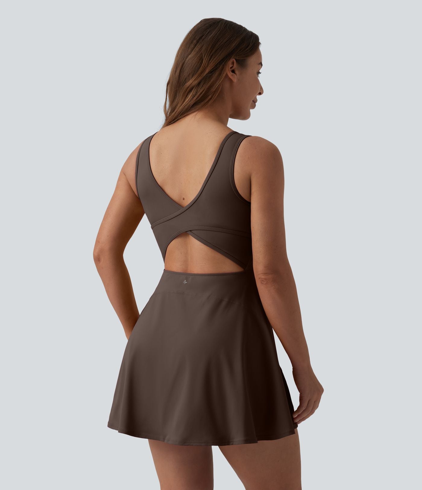 Robe de sport mini 2-en-1 SoftlyZero™ Airy col U poches effet frais InstantCool danse bonnets E-G, accès facile Easy Peasy