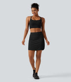 Jupe de golf mini 2-en-1 taille haute en SoftlyZero™ Airy à effet frais InstantCool avec poches