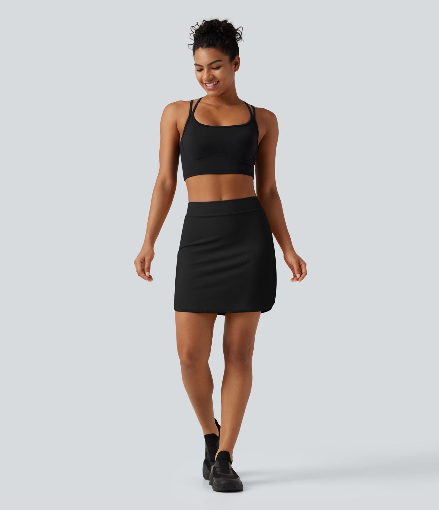 Jupe de golf mini 2-en-1 taille haute en SoftlyZero™ Airy à effet frais InstantCool avec poches