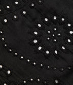 Jupe évasée plage broderie anglaise taille haute