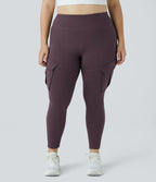 Legging yoga grande taille ajusté cargo 7/8 taille haute DayStretch avec poches