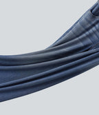 Halara Flex™ Jean large casual taille haute croisée en lyocell drapé lavé avec poches