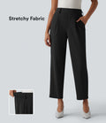 Pantalon de travail Halara Flex™ fuselé taille haute avec poches