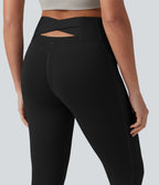 SoftlyZero™ Plush Legging de yoga 7/8 taille haute ventre plat dos croisé avec poches