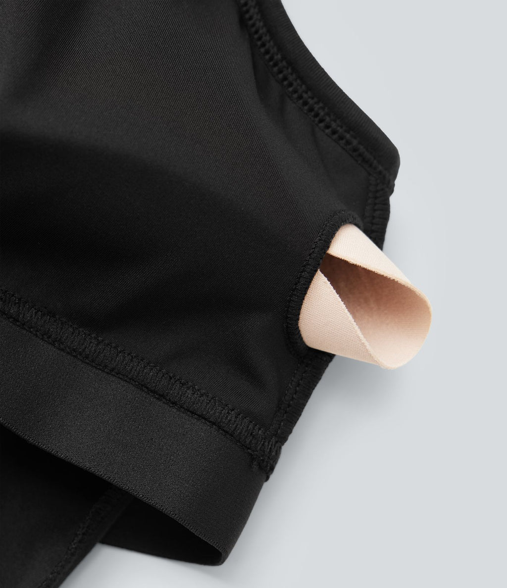 Haut de sport yoga grande taille SoftlyZero™ Airy col licou drapé effet frais InstantCool, protection solaire UPF50+