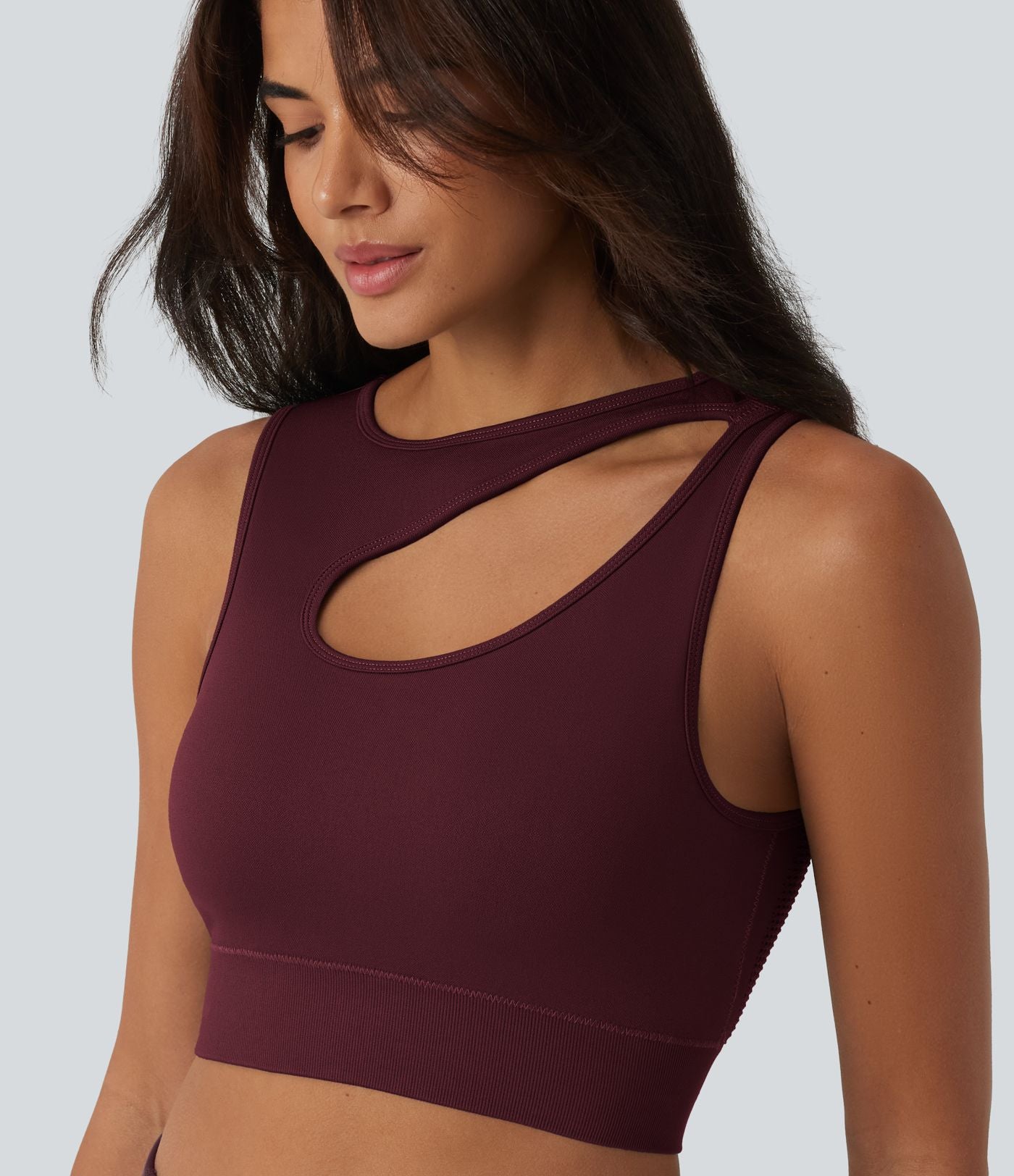 Débardeur de yoga OneForm Seamless Flow à découpes avec brassière intégrée
