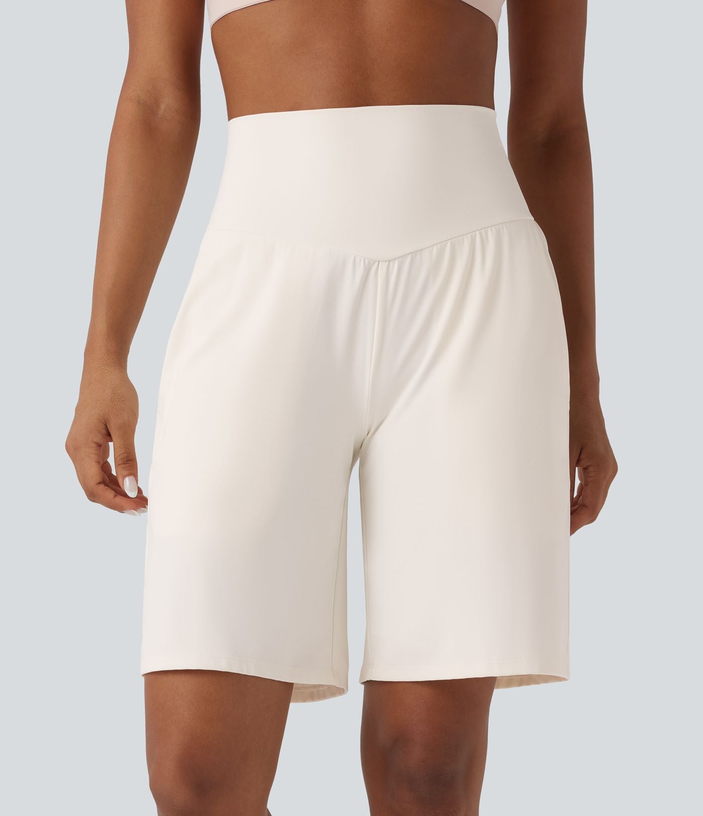 Bermuda SoftlyZero™ Airy de yoga taille haute avec poches multiples et effet frais InstantCool