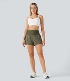 Short de course SpeedWave™ taille haute mesh contrastant 2-en-1 séchage rapide avec multiples poches