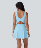 Robe SoftlyZero™ Airy de danse mini 2-en-1 dos nu, col U, bretelles croisées, poches latérales et effet frais InstantCool, accès facile Easy Peasy