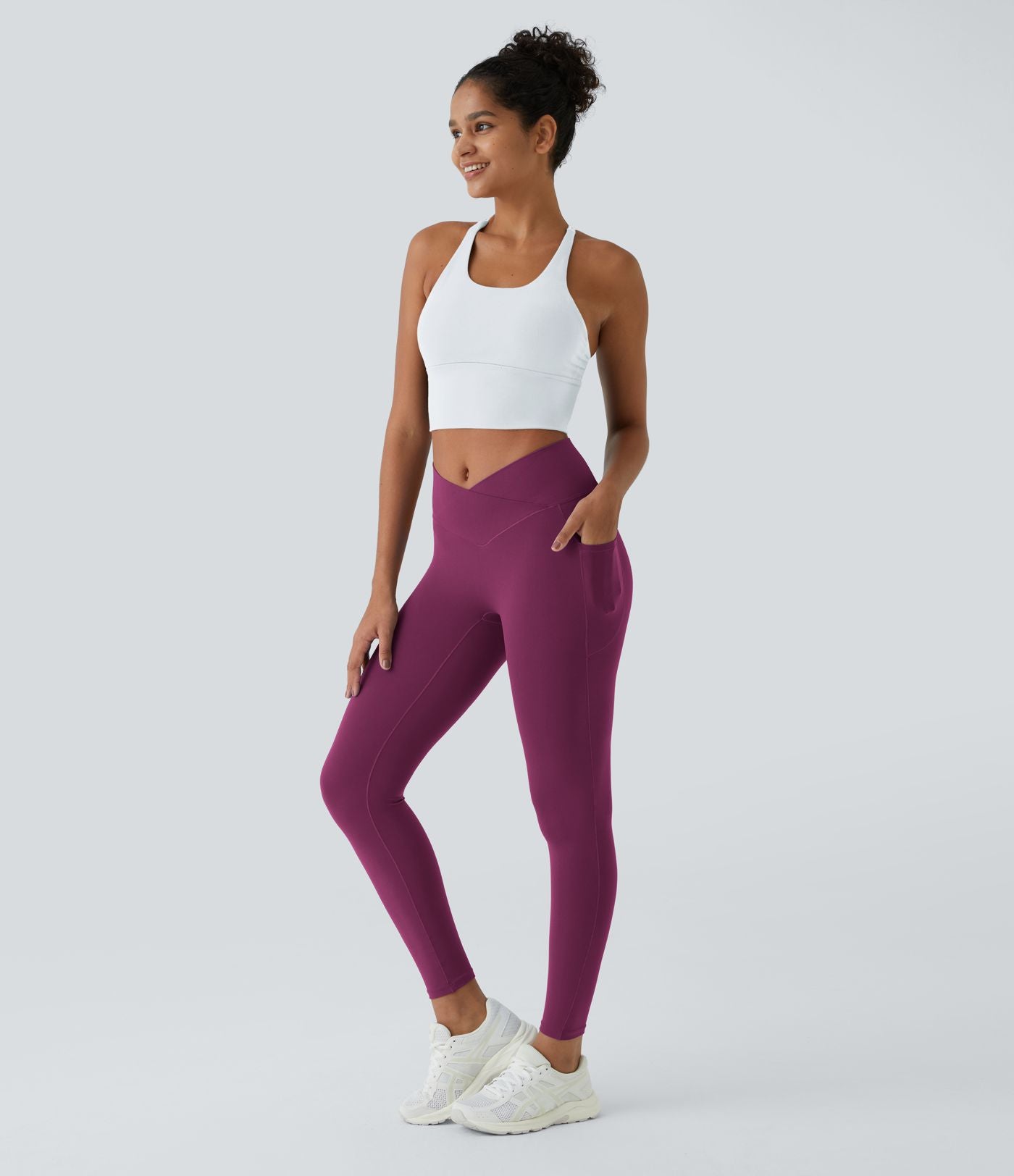 Softlyzero™ Legging Unis Poches Croisées