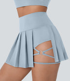 Jupe-short de danse mini Breezeful™ à taille haute, plissée, 2-en-1, avec poches latérales et arrière, ourlet asymétrique et séchage rapide