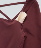 Haut de sport yoga col U à manches longues sans couture OneForm Seamless Flow