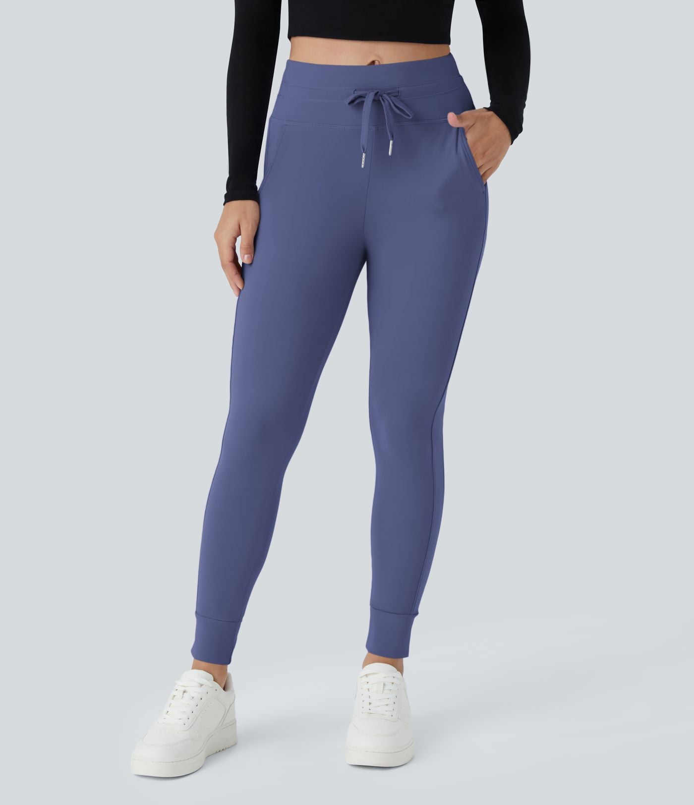Jogging taille haute Softlyzero™ Plush avec cordon de serrage et poches latérales