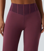 Pantalon yoga Halara UltraSculpt™ gainant coupe droite taille haute avec mesh contrastant