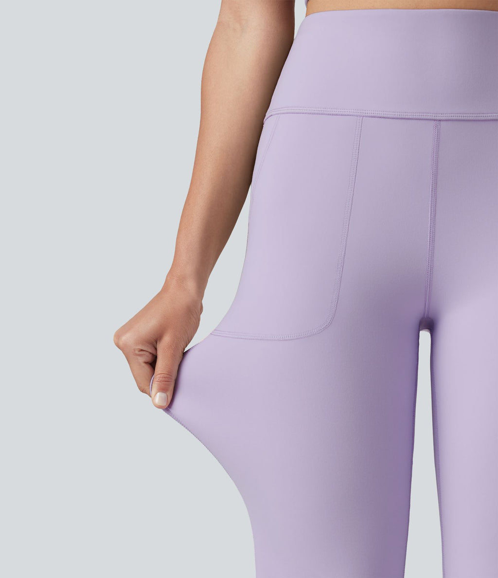 Halara UltraSculpt™ Legging évasé décontracté taille haute ventre plat avec poches