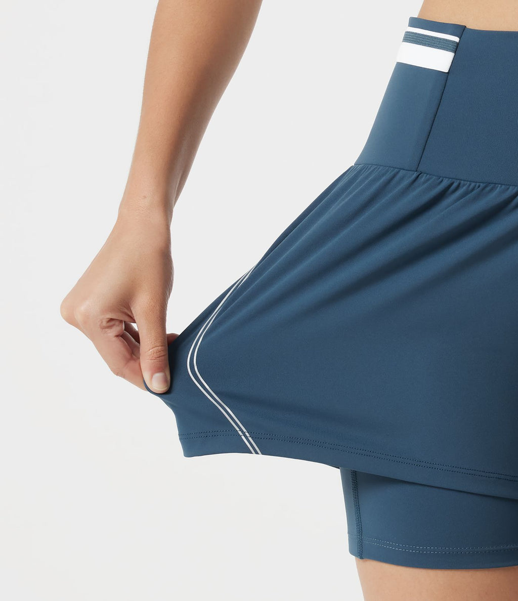 Short d’entraînement 2-en-1 SoftlyZero™ Airy réfléchissant taille très haute gainant effet frais 12,5 cm avec poches