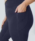 Softlyzero™ Legging Grande Taille Pleine Longueur Taille Haute Poches Latérales Croisée - UPF50+