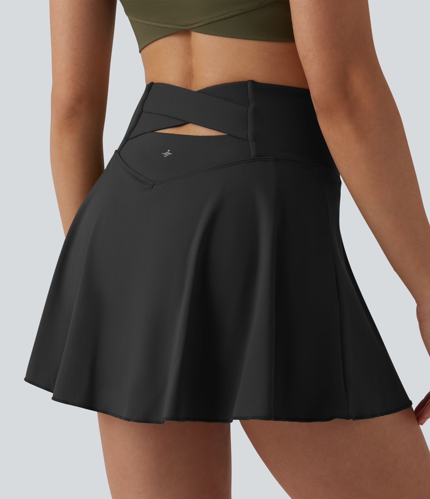 Jupe-short de tennis mini SoftlyZero™ Airy 2-en-1 gainante taille haute effet frais InstantCool avec poches, protection solaire UPF50+