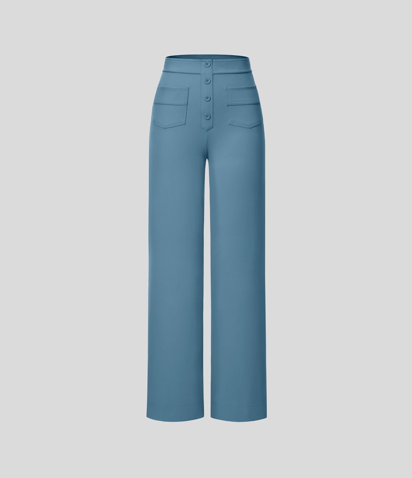 Pantalon taille haute coupe droite DayStretch avec poches