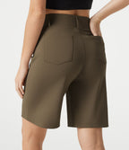 Short tailleur ample DayStretch taille haute à poches