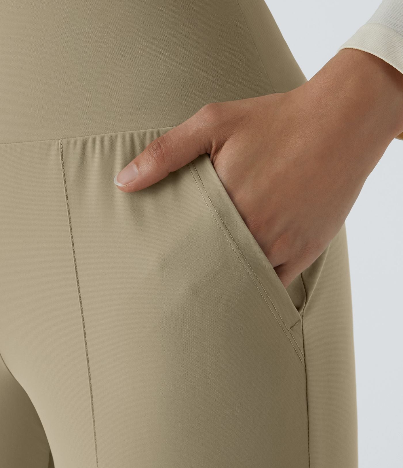 Jogging Casual Uni Taille Haute Poche Latérale