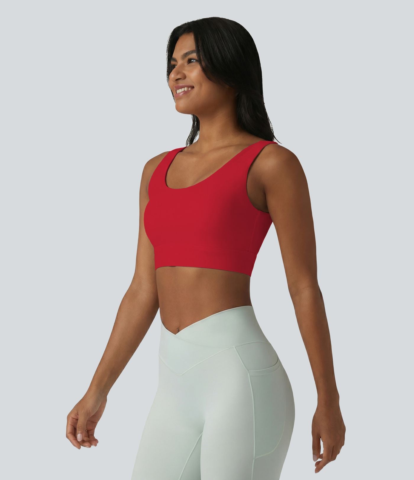 Brassière de sport Halara UltraSculpt™ maintien moyen dos nu avec boucle ajustable et brassière intégrée