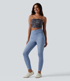 Legging 7/8 casual denim Halara Flex™ gainant taille haute avec poches
