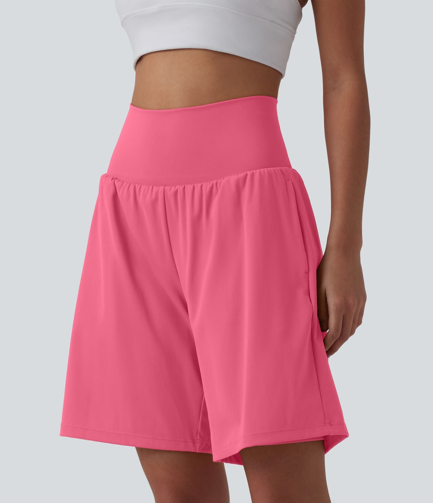 Short de yoga 2-en-1 SoftlyZero™ Airy taille très haute effet frais InstantCool 22,8 cm avec poches