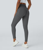 Legging yoga 7/8 taille haute froncé sans couture OneForm Seamless Flow