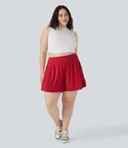 Short tailleur 2-en-1 Cool Touch yoga taille très haute Softlyzero™ Airy grande taille 17,5 cm avec poches