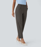 Pantalon de travail fuselé longueur cheville taille haute Halara Flex™ DayStretch avec poches
