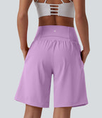 Short de yoga 2-en-1 SoftlyZero™ Airy taille très haute effet frais InstantCool 22,8 cm avec poches