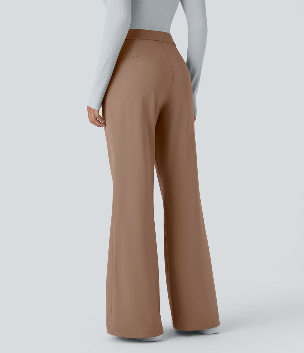 Pantalon tailleur évasé taille haute Halara Flex™ DayStretch avec poches