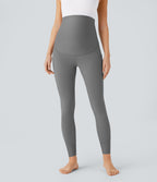 Legging de yoga de maternité Softlyzero™ 7/8 ultra taille haute avec poches latérales et dos croisé - Protection UV UPF50+