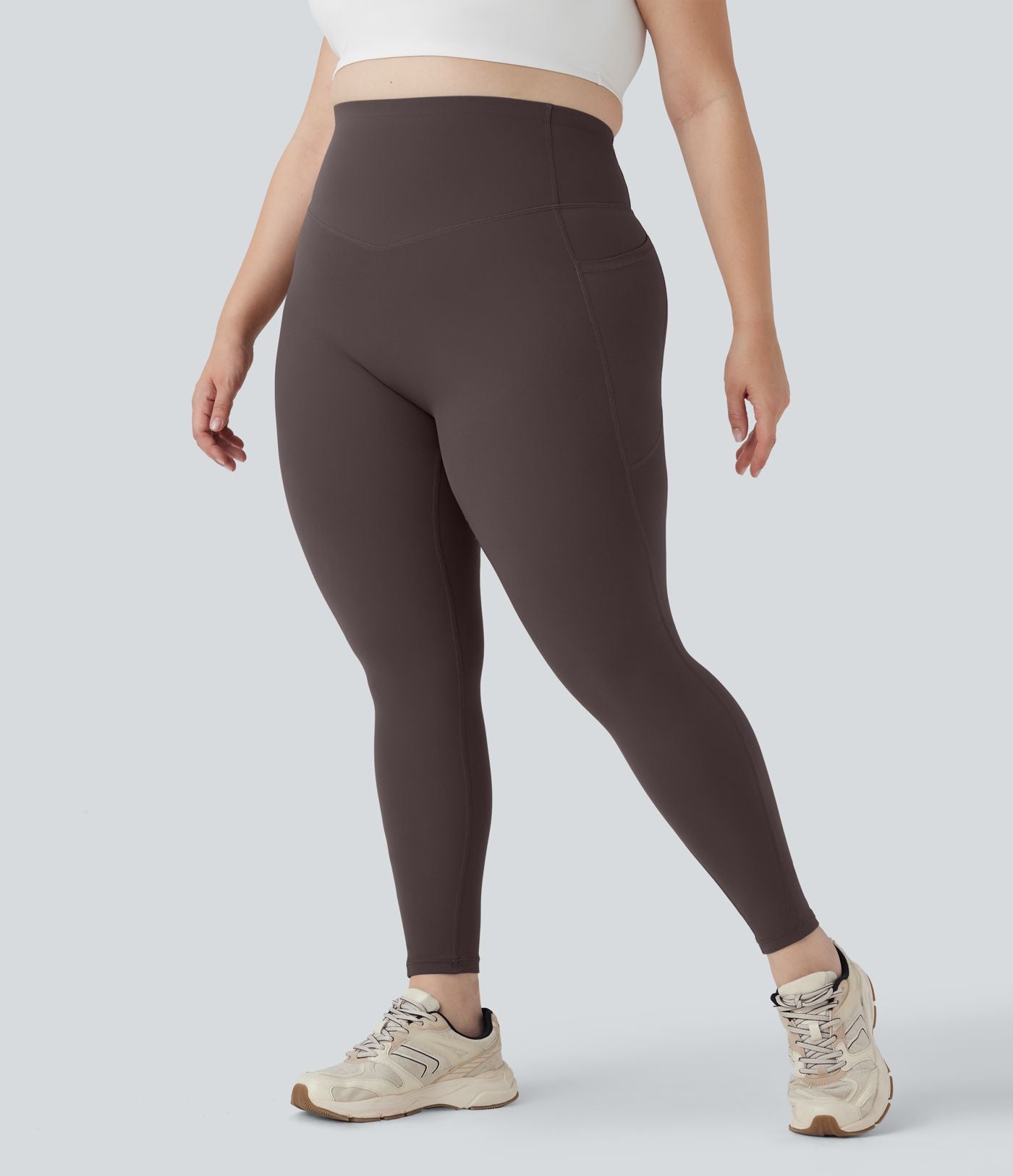Legging d'entraînement gainant galbant taille haute grande taille avec poches Halara UltraSculpt™