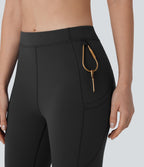 Legging corsaire de randonnée à taille haute et poches latérales UltraSculpt™ Halara