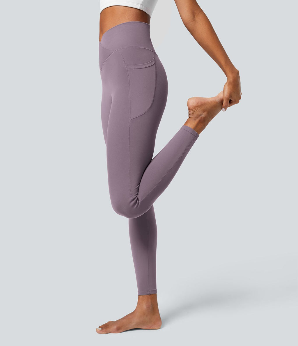 Softlyzero™ Legging Unis Poches Croisées