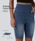 Halara Flex™ Short en denim taille haute ventre plat 22,8 cm avec poches