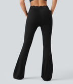 Halara UltraSculpt™ Legging bootcut de yoga taille haute en V avec dentelle contrastée et poches