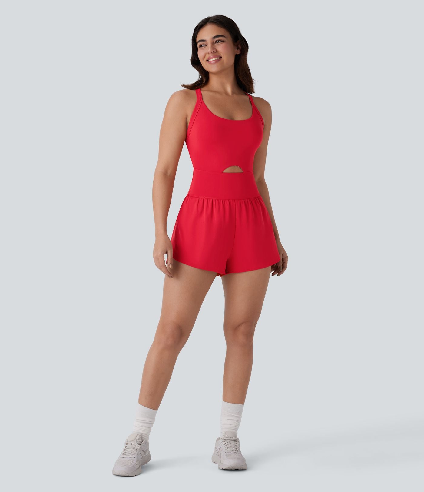Combinaison-pantalon de yoga 2-en-1 gainante à séchage rapide avec poches SoftlyZero™