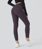 Softlyzero™ Polaire Legging Yoga à Taille Haute Thermique Croisée avec Poches Latérales